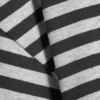 Langarmshirt mit Rüschen – Schwarz/Grau gestreift Langarmshirt mit Rüschen – Schwarz/Grau gestreift