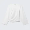 Langarmshirt mit Rüschen – Weiß