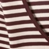 Langarmshirt mit schmalem Schnitt und U-Ausschnitt – rosa- und burgunderrote Streifen Langarmshirt mit schmalem Schnitt und U-Ausschnitt – rosa- und burgunderrote Streifen