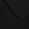 Langarmshirt mit tiefem V-Ausschnitt – Schwarz Langarmshirt mit tiefem V-Ausschnitt – Schwarz