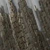 Langes, ärmelloses Kleid mit Perlenstickerei – hellgrau Langes, ärmelloses Kleid mit Perlenstickerei – hellgrau