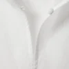 Langärmelige Bluse mit Kordelzug – Weiß Langärmelige Bluse mit Kordelzug – Weiß