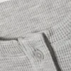 Langärmiges Henley-Shirt mit Waffelstruktur – Grau meliert Langärmiges Henley-Shirt mit Waffelstruktur – Grau meliert