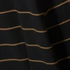 Langärmliges Baumwoll-Minikleid – schwarz gestreift Langärmliges Baumwoll-Minikleid – schwarz gestreift
