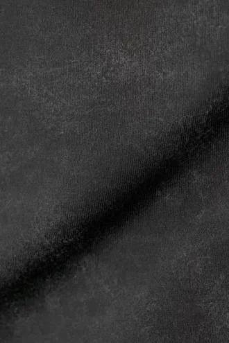 Langärmliges Mini-Kleid – gewaschenes Schwarz