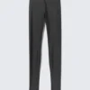 Leggings mit niedriger Leibhöhe und Steg – Dunkelgrau Leggings mit niedriger Leibhöhe und Steg – Dunkelgrau