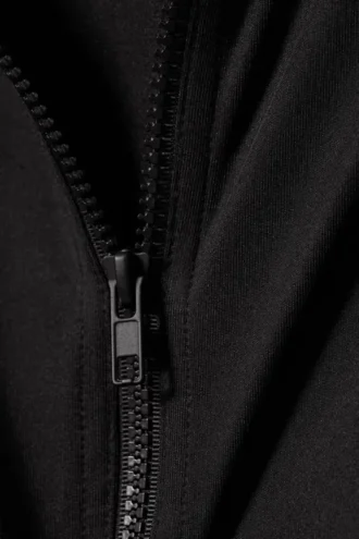 Liah Tight Zip Kapuzenpullover – Schwarz
