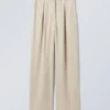 Lilah Hose aus Leinenmischung – Hellbeige Lilah Hose aus Leinenmischung – Hellbeige