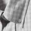 Locker geschnittenes Button-Down-Hemd – grau kariert Locker geschnittenes Button-Down-Hemd – grau kariert