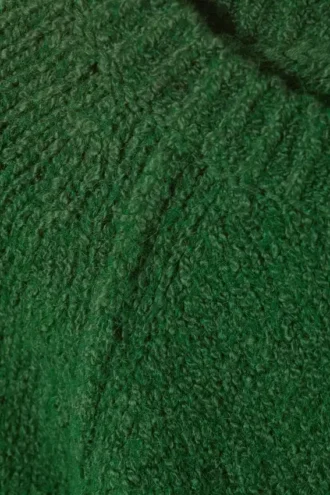 Locker gestrickter Raglan-Pullover – Dunkelgrün