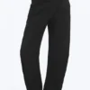 Locker sitzende Barrel-Hose mit geradem Bein – Schwarz Locker sitzende Barrel-Hose mit geradem Bein – Schwarz