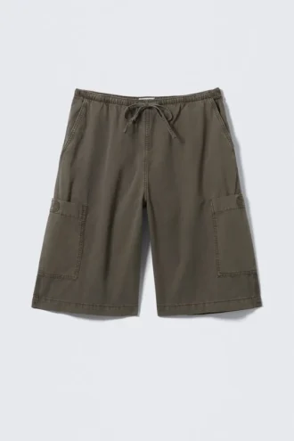 Locker sitzende Ripstop-Cargoshorts – Dark Mole