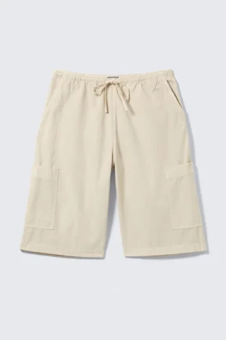 Locker sitzende Ripstop-Cargoshorts – Hellbeige Locker sitzende Ripstop-Cargoshorts – Hellbeige