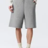 Locker sitzende Scuba-Shorts – Grau meliert Locker sitzende Scuba-Shorts – Grau meliert