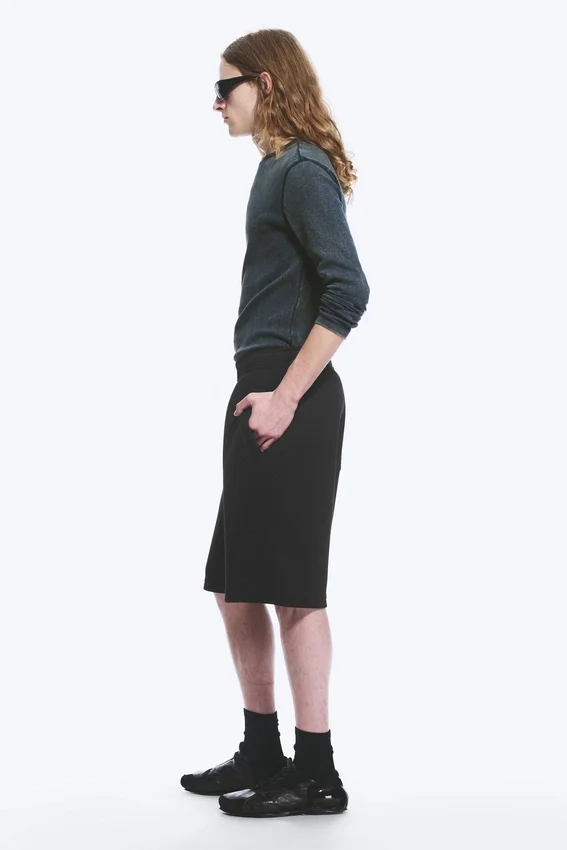 Locker sitzende Scuba-Shorts – Schwarz Locker sitzende Scuba-Shorts – Schwarz