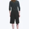 Locker sitzende Scuba-Shorts – Schwarz Locker sitzende Scuba-Shorts – Schwarz