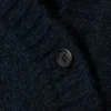Locker sitzende Strickjacke mit V-Ausschnitt – Dunkelblau Locker sitzende Strickjacke mit V-Ausschnitt – Dunkelblau