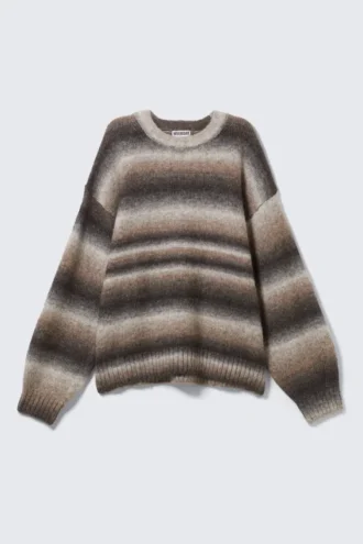 Locker sitzender, melierter Strickpullover – Mole Space Dye