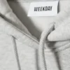Locker sitzender, schwerer Kapuzenpullover – Grau meliert Locker sitzender, schwerer Kapuzenpullover – Grau meliert