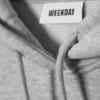 Locker sitzender, schwerer Kapuzenpullover – Grau meliert Locker sitzender, schwerer Kapuzenpullover – Grau meliert