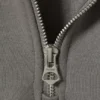 Locker sitzender, schwerer Pullover mit halbem Reißverschluss – Dusty Grey Locker sitzender, schwerer Pullover mit halbem Reißverschluss – Dusty Grey
