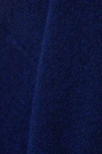 Locker sitzender Strickpullover – Dunkelblau meliert