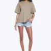 Locker sitzendes, kastenförmiges Baumwoll-T-Shirt – Light Mole Locker sitzendes, kastenförmiges Baumwoll-T-Shirt – Light Mole