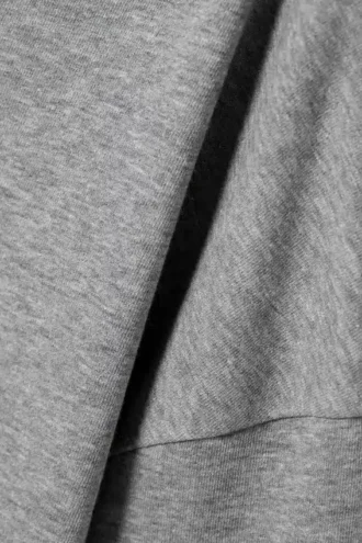 Locker sitzendes, schulterfreies Pyjama-Oberteil aus Frottee – Grau meliert