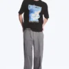 Locker sitzendes T-Shirt mit Print – Schwarz – Vögel Locker sitzendes T-Shirt mit Print – Schwarz – Vögel