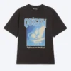 Locker sitzendes T-Shirt mit Print – Schwarz – Vögel Locker sitzendes T-Shirt mit Print – Schwarz – Vögel