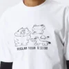 Locker sitzendes T-Shirt mit Print – Weiß – Reclaim Your Wisdom Locker sitzendes T-Shirt mit Print – Weiß – Reclaim Your Wisdom