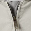 Lockere Canvas-Jacke mit Kapuze – Hellstaubgrau Lockere Canvas-Jacke mit Kapuze – Hellstaubgrau
