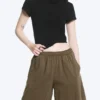 Lockere Jersey-Shorts zum Hineinschlüpfen – Dark Mole Lockere Jersey-Shorts zum Hineinschlüpfen – Dark Mole