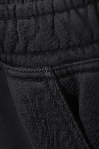 Lockere, knielange Jersey-Shorts – gewaschen, dunkelgrau