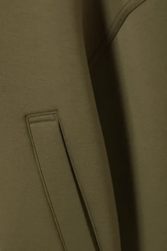 Lockere Scuba-Bomberjacke – Khaki-Grün