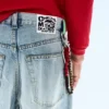 Lockere Straight-Jeans mit normaler Taillenhöhe – Hellblau | Cheap Monday GB Lockere Straight-Jeans mit normaler Taillenhöhe – Hellblau | Cheap Monday GB