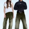Lockere Straight-Jeans mit normaler Taillenhöhe – Tiefgrün – Khakigrün | Cheap Monday GB Lockere Straight-Jeans mit normaler Taillenhöhe – Tiefgrün – Khakigrün | Cheap Monday GB