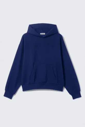 Lockerer Kapuzenpullover – Dunkelblau Lockerer Kapuzenpullover – Dunkelblau