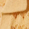 Lockerer, offen gestrickter Pullover – Gelb Lockerer, offen gestrickter Pullover – Gelb