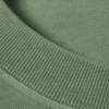 Lockeres, kastenförmiges Langarm-T-Shirt – Weiß – Grüner Streifen
