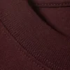 Lockeres, kastenförmiges Langarmshirt – Burgunderrot