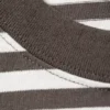 Lockeres, kastenförmiges Langarmshirt – Weiß – Braune Streifen Lockeres, kastenförmiges Langarmshirt – Weiß – Braune Streifen