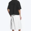 Lockeres, kurzärmeliges Resort-Shirt – Schwarz Lockeres, kurzärmeliges Resort-Shirt – Schwarz