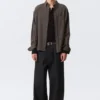 Lockeres, strukturiertes Button-Down-Hemd – Dunkelbraun kariert Lockeres, strukturiertes Button-Down-Hemd – Dunkelbraun kariert