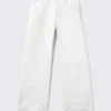 Looser Regular Waist Loose Straight Jeans – Creased White – Weiß | Cheap Monday Gb Looser Regular Waist Loose Straight Jeans – Creased White – Weiß | Cheap Monday Gb