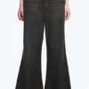 Loosy Lucie Low Rise Regular Flared Jeans – Washed Black | Cheap Monday GB