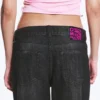 Loosy Lucie Low Rise Regular Flared Jeans – Washed Black | Cheap Monday GB