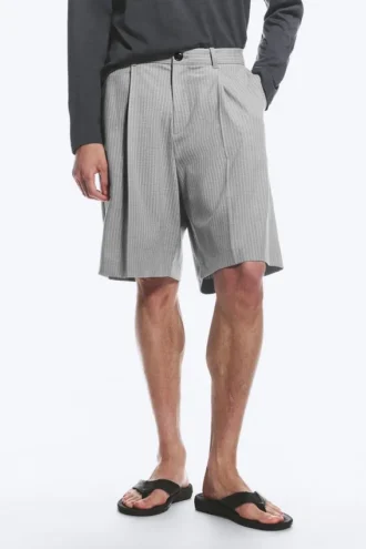 Lose Anzughose für Shorts von Uno – Hellstaubgrau