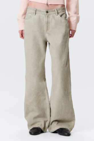 Lose Bootcut-Hose mit niedriger Leibhöhe – Light Mole
