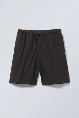 Lose Parachute-Shorts – Schwarz